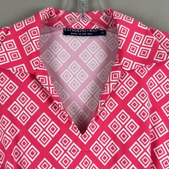 Katherine Way Pressed Flowers Pink And White Dress Size XS - Picture 10 of 13